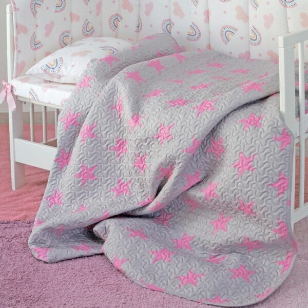Κουβερλί Βρεφικό Microfiber Star Girl 110x160 Melinen