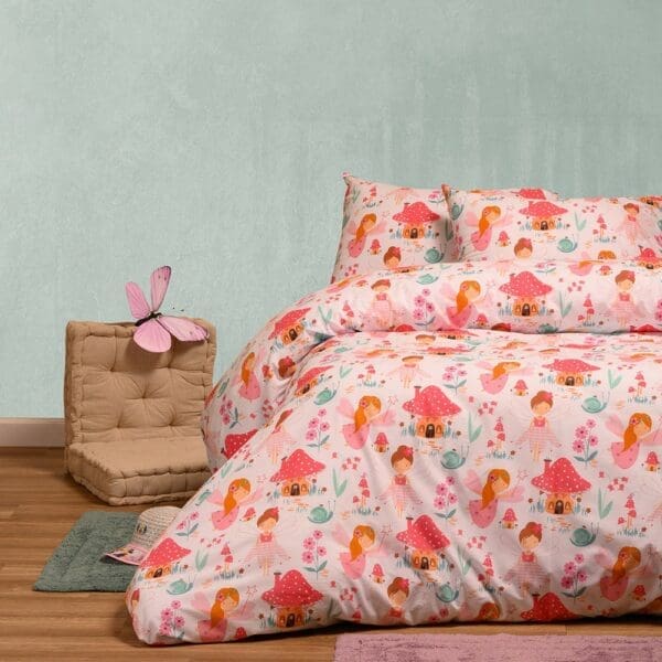 Παιδική Παπλωματοθήκη Μονή Pink 165x245εκ. Melinen
